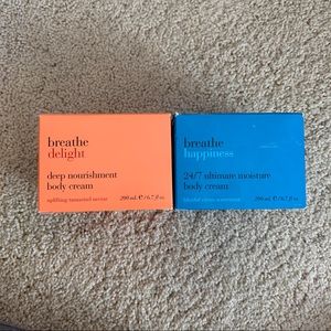 NWT Breathe Body Creams